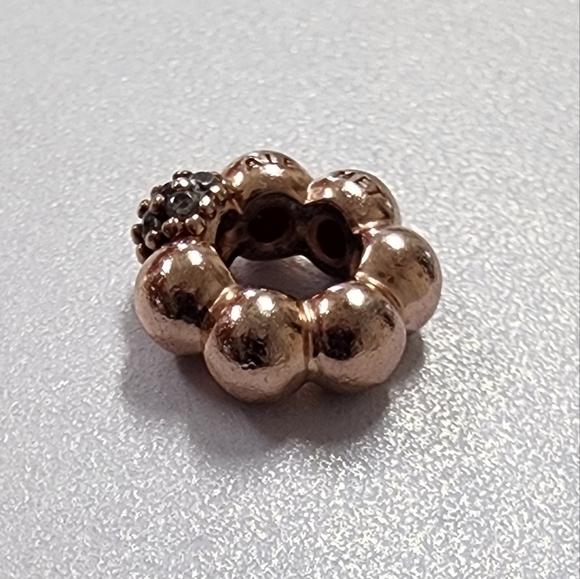 Pandora Rose Polished and Pave Spacer - Picture 6 of 6